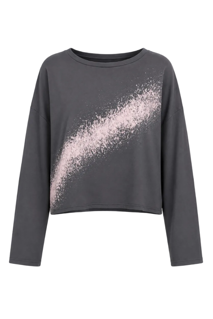 Pima Cotton Mini Bleached Luxury Boxy T-Shirt - Lava - Glamourous Grace