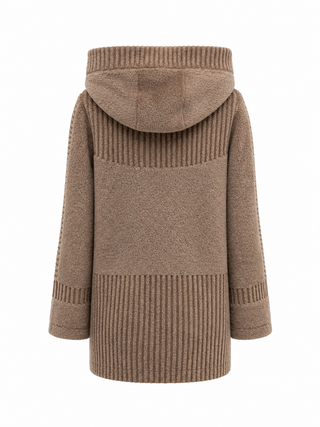 Reversible Faux Fur & Suede Jacket with Hood