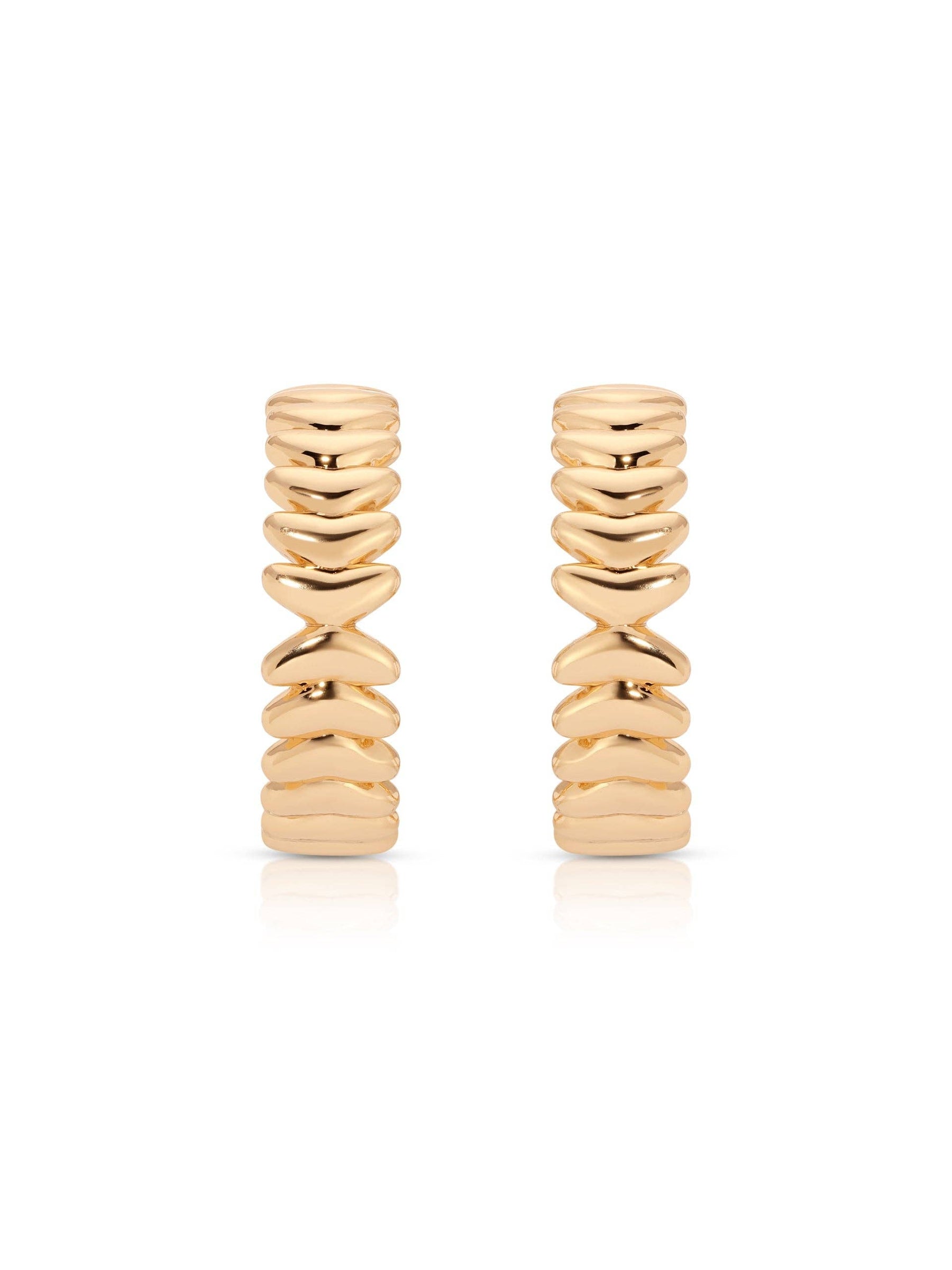 Medium Metal Moderna Hoops