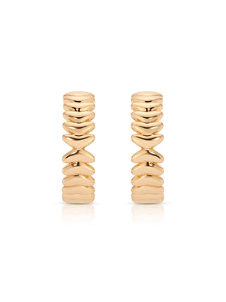 Medium Metal Moderna Hoops