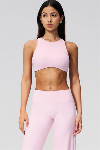 The Twirl Open Back Sports Bra Straight Leg Pants 2-Piece Set