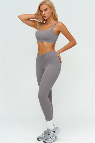 The Lushness V-Back Sports Bra Leggings 2-Piece Set