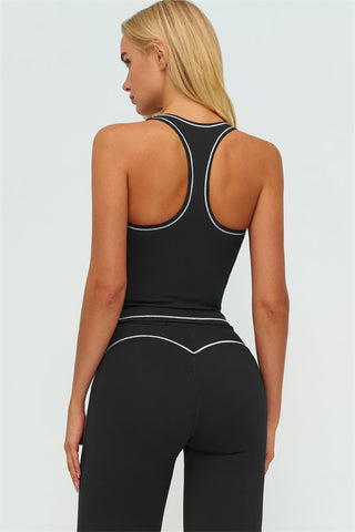 The Amara Crop Top Flared Leggings 2-Piece Set