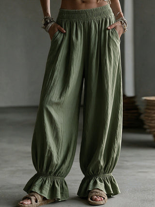 Women's Autumn Solid-Color Casual Pants