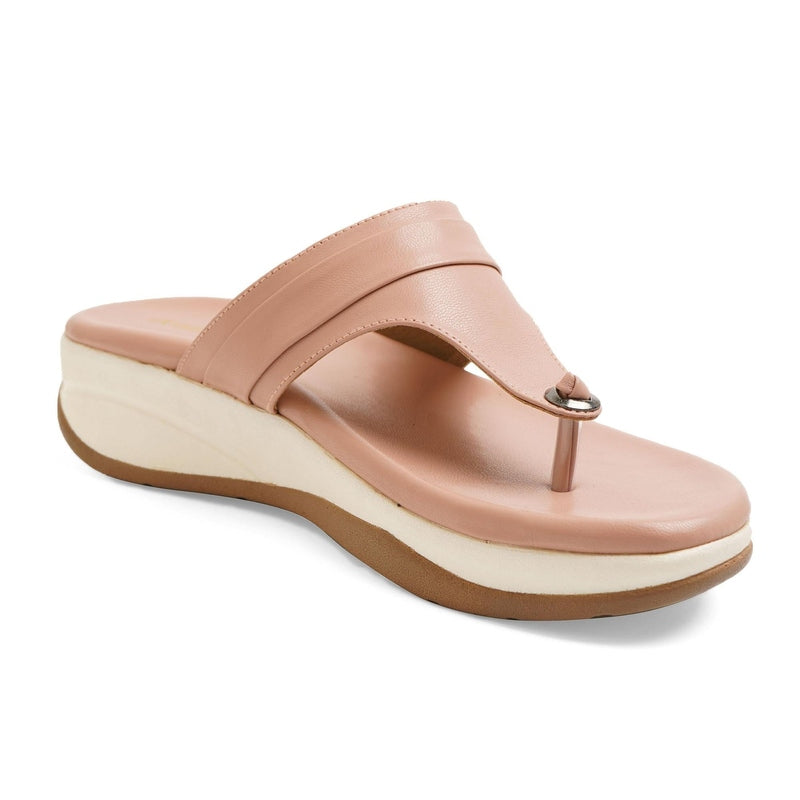 Briony - Peach Slip-Ons - Glamourous Grace