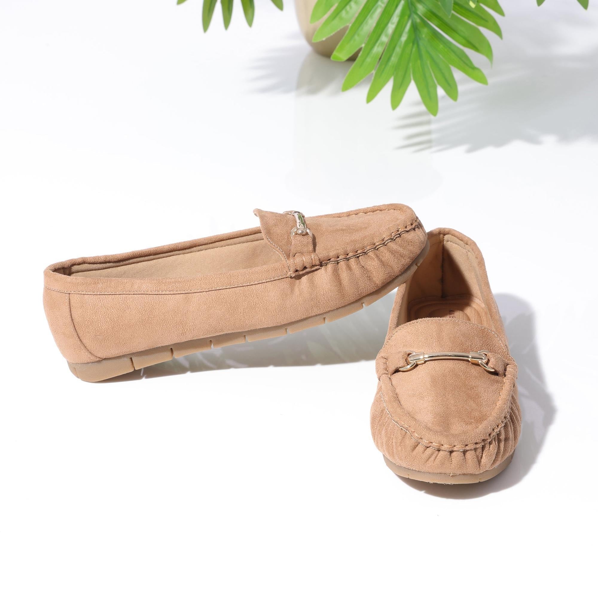 Maribel- Tan Loafers - Glamourous Grace