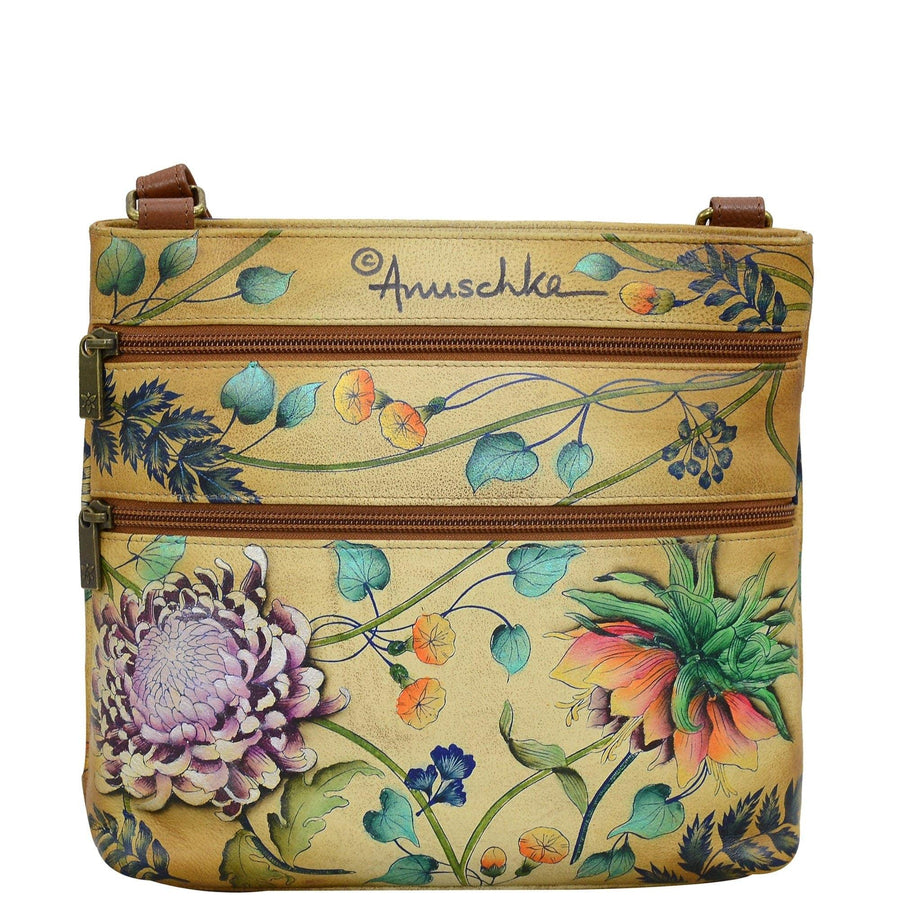 Crossbody With Front Zip Organizer - 651 - Glamourous Grace