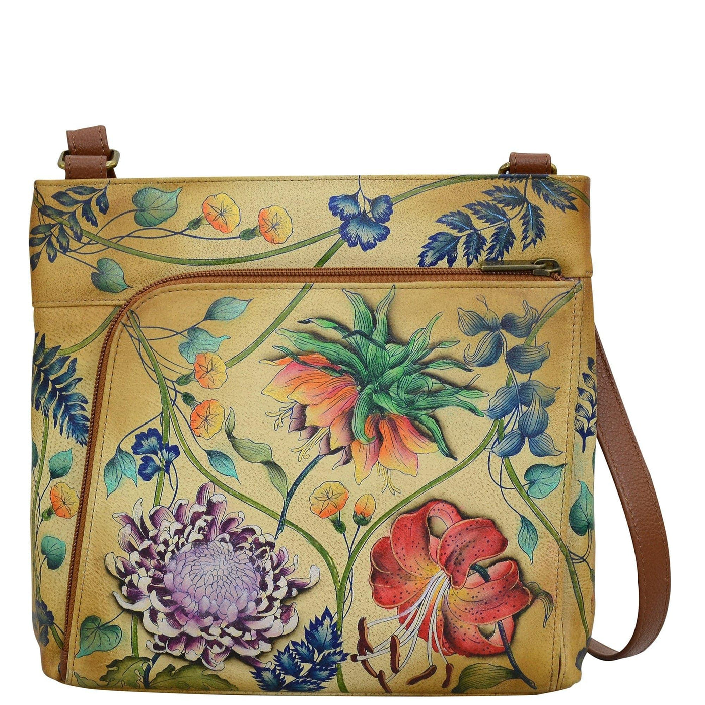 Crossbody With Front Zip Organizer - 651 - Glamourous Grace
