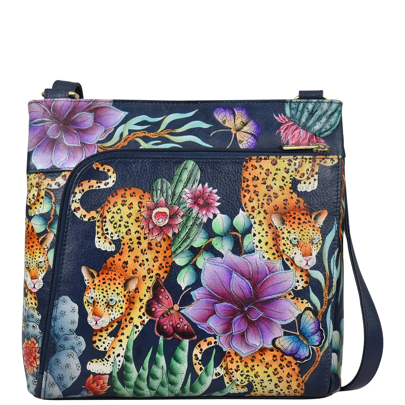 Crossbody With Front Zip Organizer - 651 - Glamourous Grace