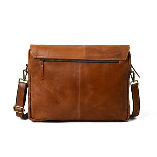 Wilson Tan Leather Crossbody Bag - Glamourous Grace