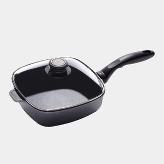 HD Nonstick Square Saute Pan with Glass Lid | Made in Switzerland