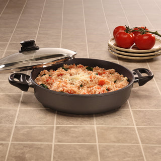 HD Nonstick Sauteuse with Glass Lid | Made in Switzerland