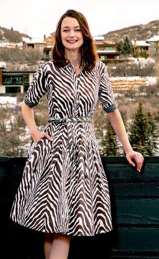 Mrs. Maisel Chocolate Zebra Print - Glamourous Grace