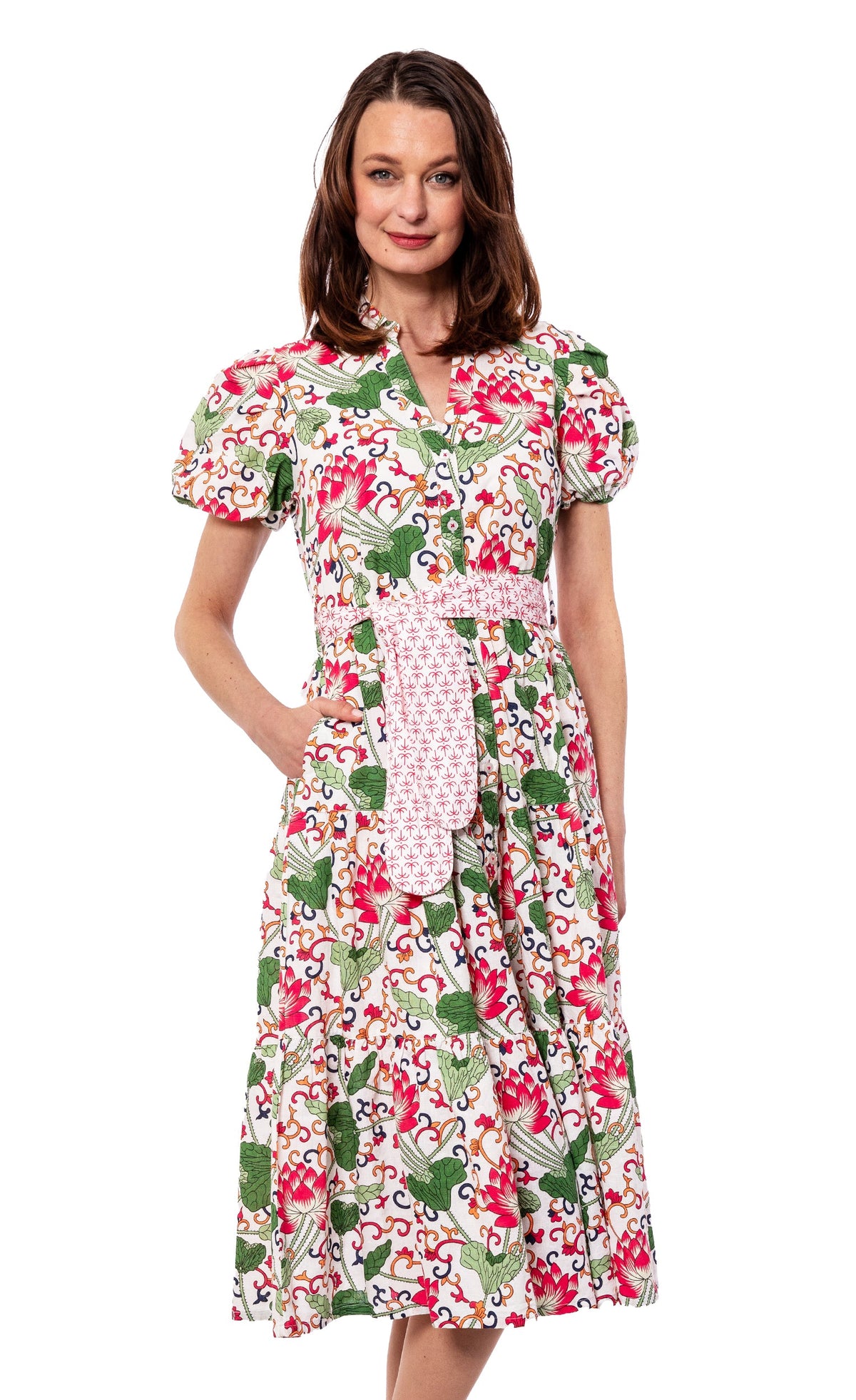 Litchfield Dress White Floral - Glamourous Grace