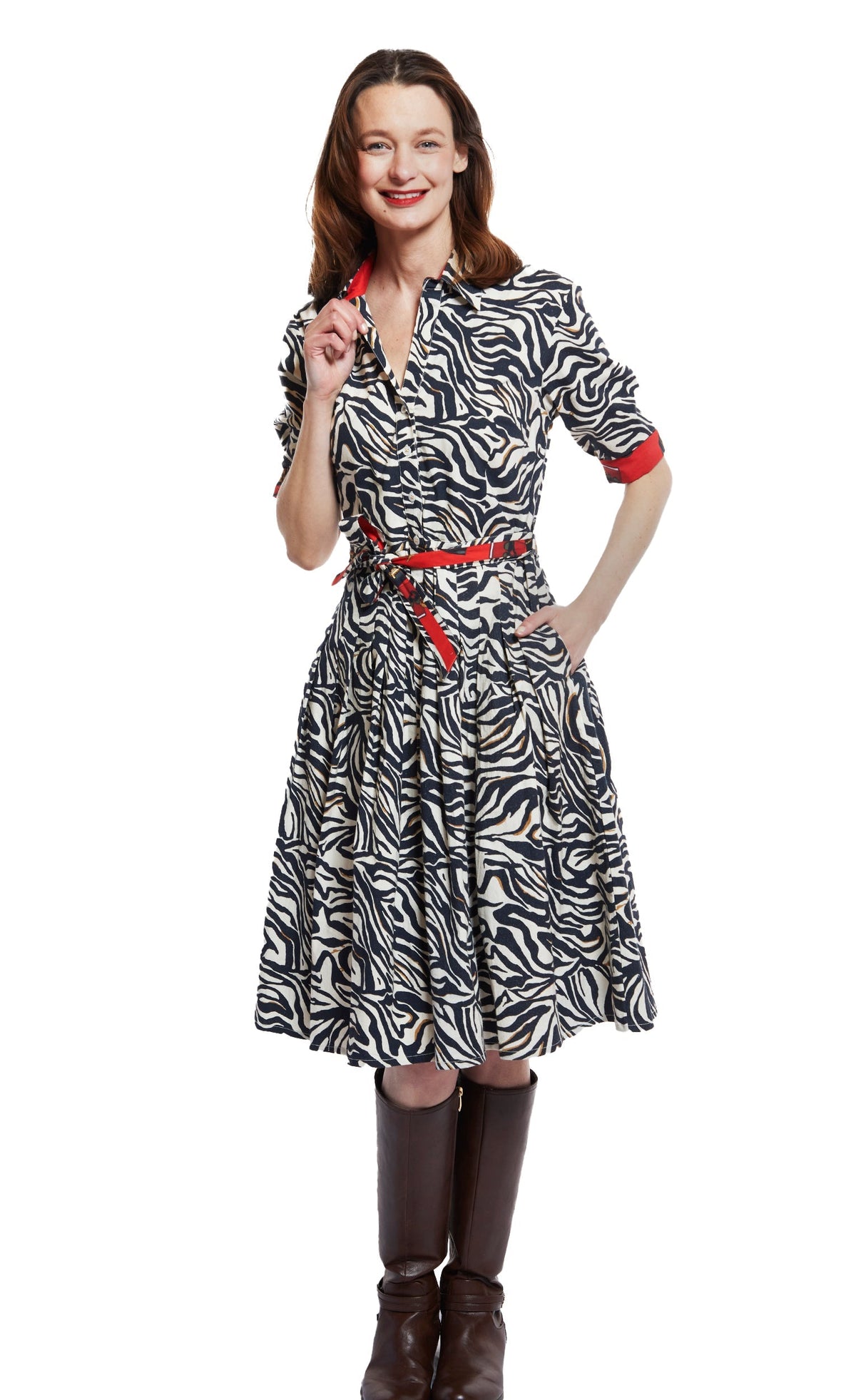 Mrs Maisel Dress Black And White Zebra Print - Glamourous Grace