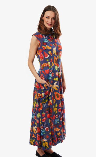 Sea Island Dress Fruit Print - Glamourous Grace