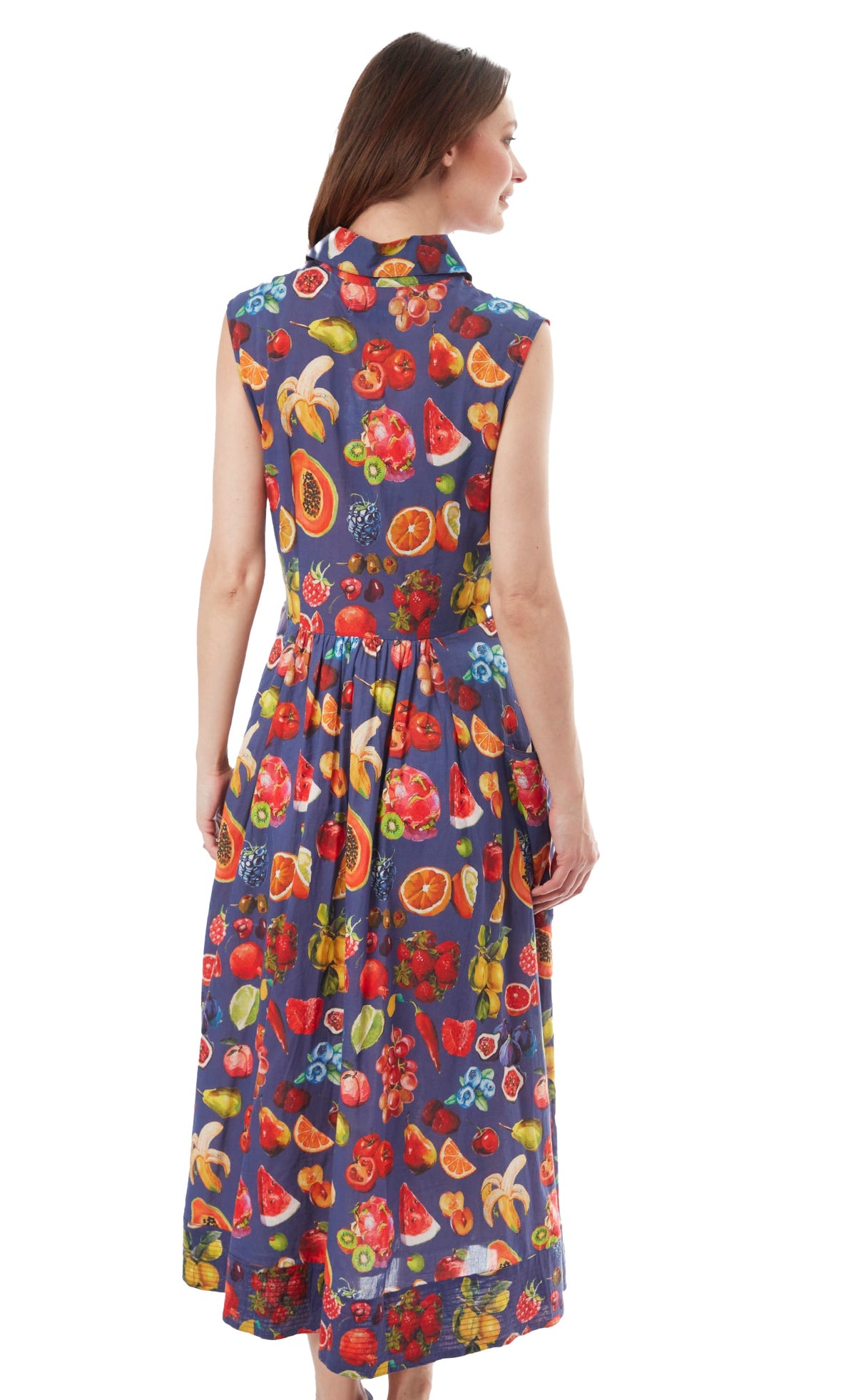 Sea Island Dress Fruit Print - Glamourous Grace