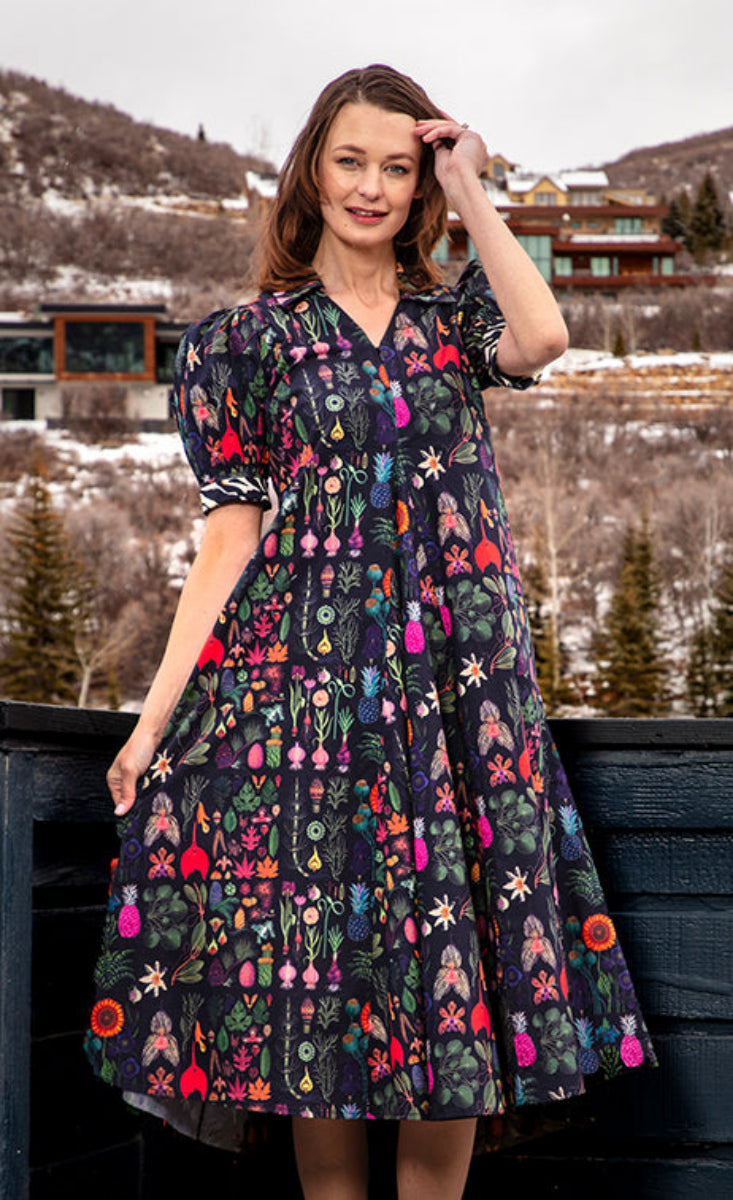 Montauk Dress Botanical Print - Glamourous Grace