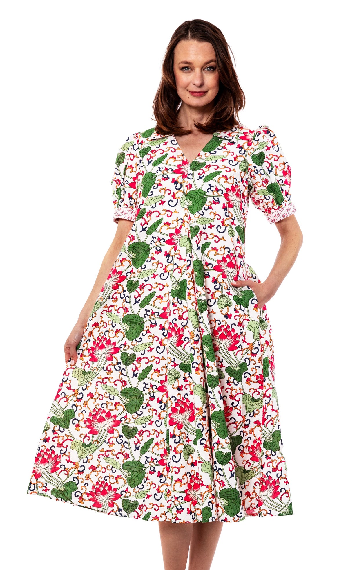 Montauk Dress White Floral - Glamourous Grace