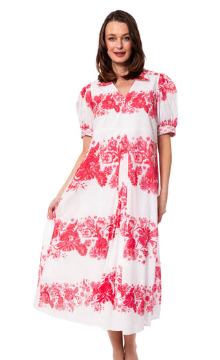 Montauk Dress Pink Floral Print - Glamourous Grace