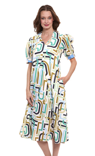 Montauk Dress Abstract Print - Glamourous Grace