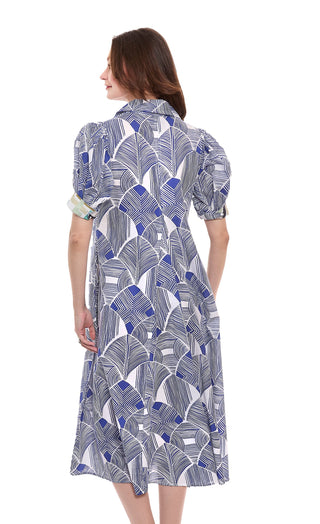 Montauk Dress Navy White Geo - Glamourous Grace