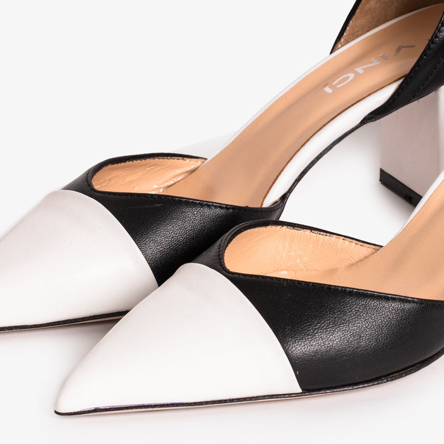 The Noella Black Leather Women Sandal - Glamourous Grace