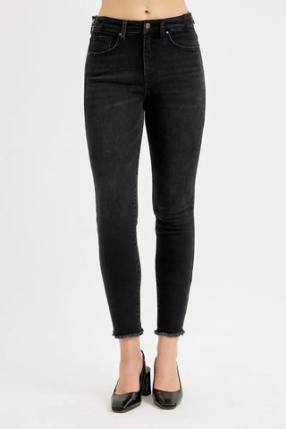 RISEN Tummy Control High Rise Adjustable Waist Skinny Jeans