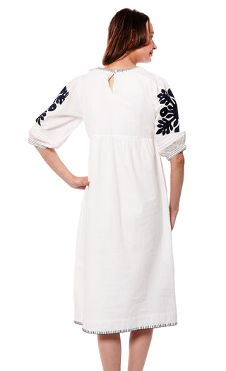 Black and White Applique Dress - Glamourous Grace