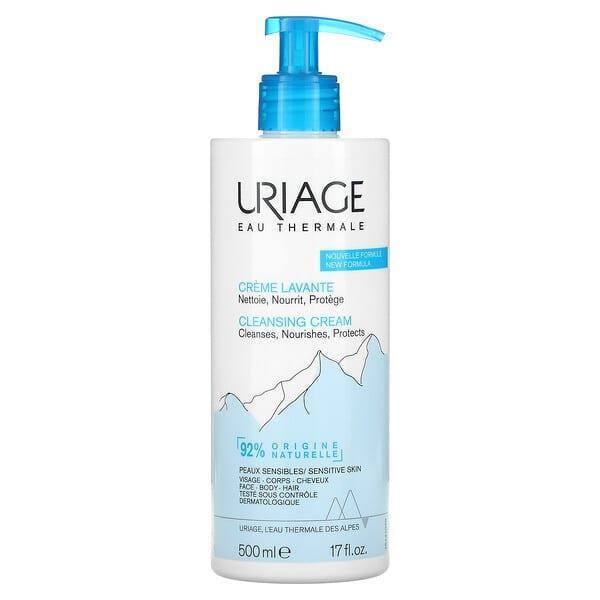 Uriage Gentle Cleansing Cream with Thermal Spring Water & Nourishing Milk - 16.91 fl oz, Paraben-Free & Moisturizing - Glamourous Grace