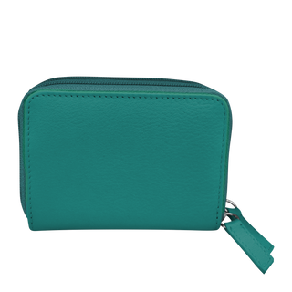 DOUBLE ZIP ACCORDION CREDIT CARD HOLDER