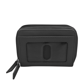 DOUBLE ZIP ACCORDION CREDIT CARD HOLDER