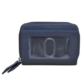 DOUBLE ZIP ACCORDION CREDIT CARD HOLDER