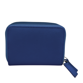 DOUBLE ZIP ACCORDION CREDIT CARD HOLDER