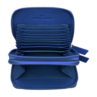 DOUBLE ZIP ACCORDION CREDIT CARD HOLDER