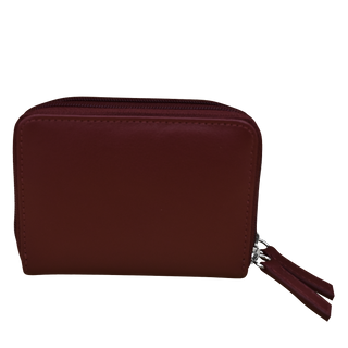 DOUBLE ZIP ACCORDION CREDIT CARD HOLDER