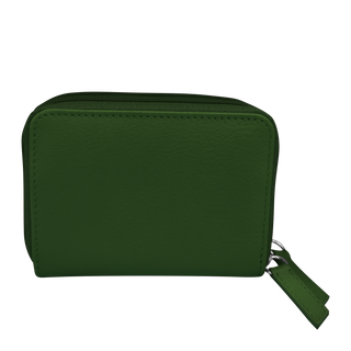 DOUBLE ZIP ACCORDION CREDIT CARD HOLDER