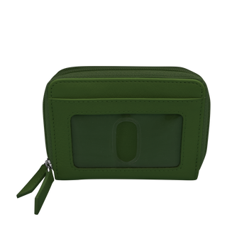 DOUBLE ZIP ACCORDION CREDIT CARD HOLDER