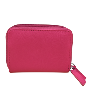 DOUBLE ZIP ACCORDION CREDIT CARD HOLDER