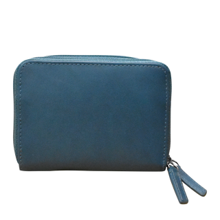 DOUBLE ZIP ACCORDION CREDIT CARD HOLDER