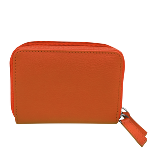 DOUBLE ZIP ACCORDION CREDIT CARD HOLDER