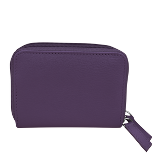 DOUBLE ZIP ACCORDION CREDIT CARD HOLDER