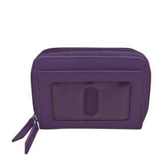 DOUBLE ZIP ACCORDION CREDIT CARD HOLDER