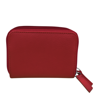 DOUBLE ZIP ACCORDION CREDIT CARD HOLDER