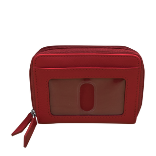 DOUBLE ZIP ACCORDION CREDIT CARD HOLDER