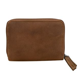 DOUBLE ZIP ACCORDION CREDIT CARD HOLDER