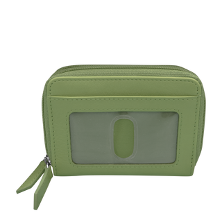 DOUBLE ZIP ACCORDION CREDIT CARD HOLDER