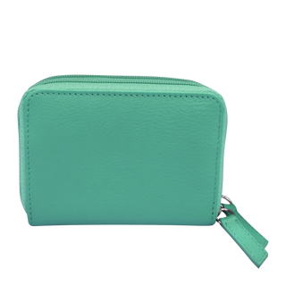 DOUBLE ZIP ACCORDION CREDIT CARD HOLDER