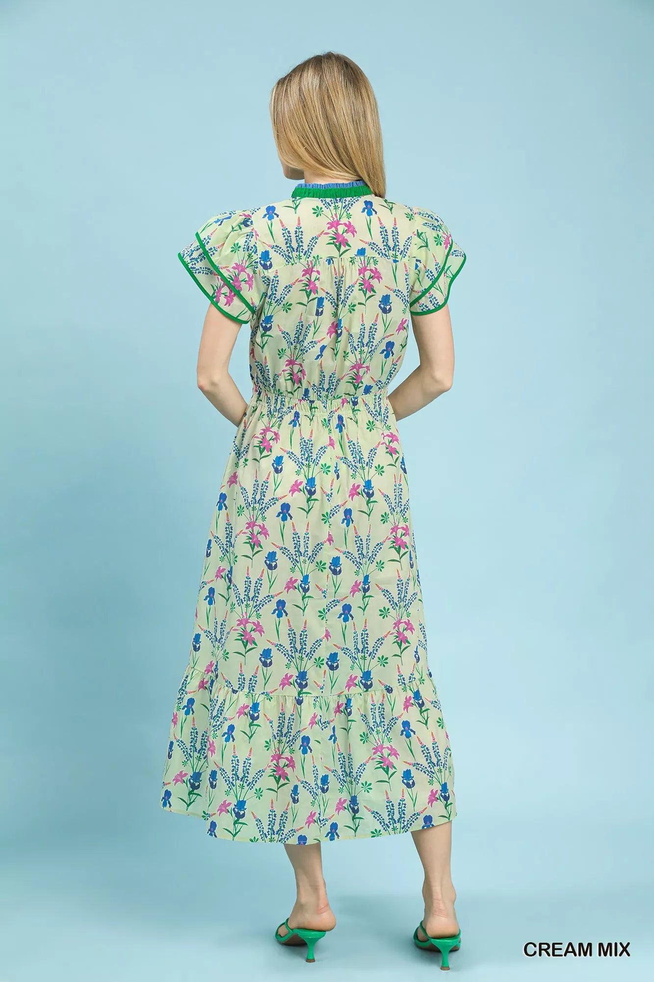 Umgee Mix Floral Midi Dress - Glamourous Grace