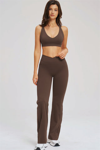The Sizzle Sports Bra Flared Leggings 2-Piece Set